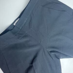 Helmut Lang Women's Black Wool Blend Pocket Straight Leg Trouser Pants Size 10